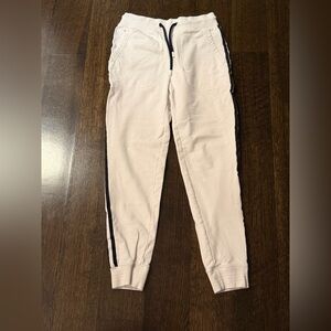 Psycho Bunny Kids Cream Joggers with Black Accents